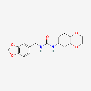 1-(Benzo[d][1,3]dioxol-5-ylmethyl)-3-(octahydrobenzo[b][1,4]dioxin-6-yl)urea