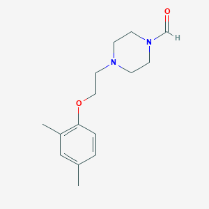 molecular formula C15H22N2O2 B2921213 4-[2-(2,4-Dimethylphenoxy)ethyl]piperazine-1-carbaldehyde CAS No. 866155-41-1