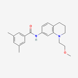 molecular formula C21H26N2O2 B2921221 N-(1-(2-methoxyethyl)-1,2,3,4-tetrahydroquinolin-7-yl)-3,5-dimethylbenzamide CAS No. 1171727-15-3