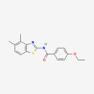 molecular formula C18H18N2O2S B2921234 N-(4,5-dimethyl-1,3-benzothiazol-2-yl)-4-ethoxybenzamide CAS No. 888409-74-3