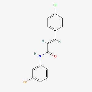 molecular formula C15H11BrClNO B2921235 (2E)-N-(3-bromophenyl)-3-(4-chlorophenyl)prop-2-enamide CAS No. 304672-82-0
