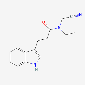 molecular formula C15H17N3O B2921241 N-(cyanomethyl)-N-ethyl-3-(1H-indol-3-yl)propanamide CAS No. 1311666-72-4