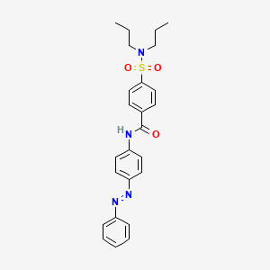 4-(dipropylsulfamoyl)-N-(4-phenyldiazenylphenyl)benzamide
