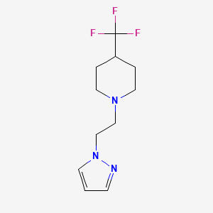 1-(2-Pyrazol-1-ylethyl)-4-(trifluoromethyl)piperidine