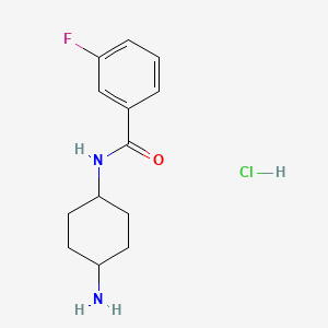 N-[(1R*,4R*)-4-Aminocyclohexyl]-3-fluorobenzamide hydrochloride