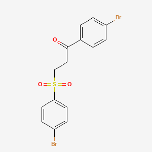 1-(4-Bromophenyl)-3-[(4-bromophenyl)sulfonyl]-1-propanone