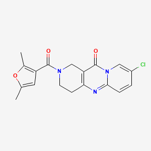8-chloro-2-(2,5-dimethylfuran-3-carbonyl)-3,4-dihydro-1H-dipyrido[1,2-a:4',3'-d]pyrimidin-11(2H)-one