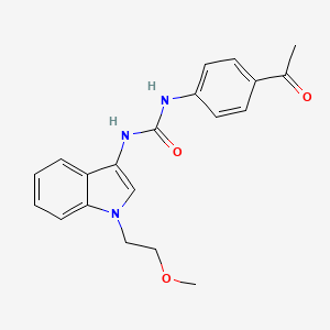 1-(4-acetylphenyl)-3-(1-(2-methoxyethyl)-1H-indol-3-yl)urea
