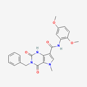 3-benzyl-N-(2,5-dimethoxyphenyl)-5-methyl-2,4-dioxo-2,3,4,5-tetrahydro-1H-pyrrolo[3,2-d]pyrimidine-7-carboxamide