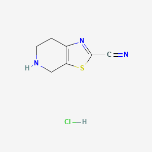 4H,5H,6H,7H-[1,3]thiazolo[5,4-c]pyridine-2-carbonitrile hydrochloride