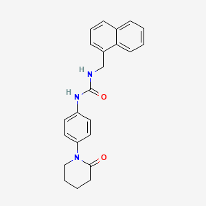 1-(Naphthalen-1-ylmethyl)-3-(4-(2-oxopiperidin-1-yl)phenyl)urea