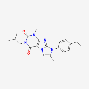 8-(4-ethylphenyl)-3-isobutyl-1,7-dimethyl-1H-imidazo[2,1-f]purine-2,4(3H,8H)-dione