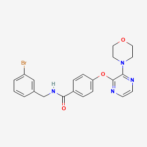 molecular formula C22H21BrN4O3 B2921360 Ethyl 3-{[5-(azepan-1-ylsulfonyl)-2-chlorobenzoyl]amino}benzoate CAS No. 1116084-26-4