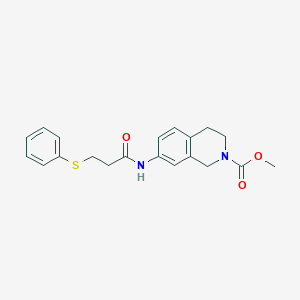methyl 7-(3-(phenylthio)propanamido)-3,4-dihydroisoquinoline-2(1H)-carboxylate