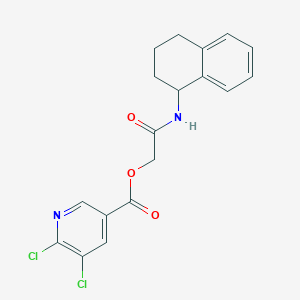 molecular formula C18H16Cl2N2O3 B2921364 [(1,2,3,4-Tetrahydronaphthalen-1-yl)carbamoyl]methyl 5,6-dichloropyridine-3-carboxylate CAS No. 1209570-26-2