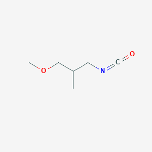 molecular formula C6H11NO2 B2921368 1-Isocyanato-3-methoxy-2-methylpropane CAS No. 1340390-50-2