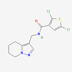 2,5-dichloro-N-((4,5,6,7-tetrahydropyrazolo[1,5-a]pyridin-3-yl)methyl)thiophene-3-carboxamide