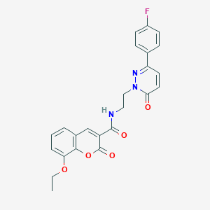 8-ethoxy-N-(2-(3-(4-fluorophenyl)-6-oxopyridazin-1(6H)-yl)ethyl)-2-oxo-2H-chromene-3-carboxamide