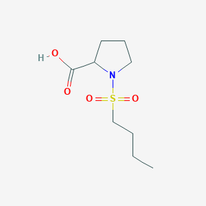1-(Butane-1-sulfonyl)pyrrolidine-2-carboxylic acid