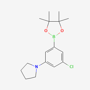 3-Chloro-5-pyrrolidinophenylboronic acid, pinacol ester