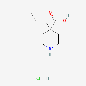 4-But-3-enylpiperidine-4-carboxylic acid;hydrochloride