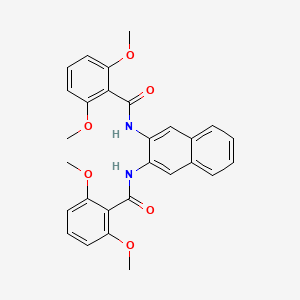 N-[3-[(2,6-dimethoxybenzoyl)amino]naphthalen-2-yl]-2,6-dimethoxybenzamide