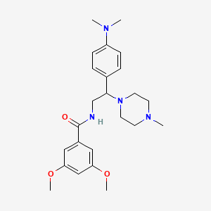 N-(2-(4-(dimethylamino)phenyl)-2-(4-methylpiperazin-1-yl)ethyl)-3,5-dimethoxybenzamide