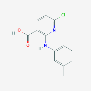 6-Chloro-2-(3-methylanilino)pyridine-3-carboxylic acid