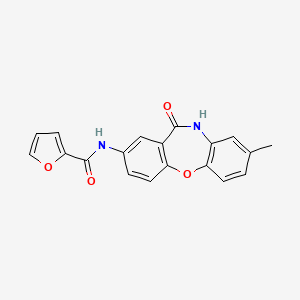 molecular formula C19H14N2O4 B2921421 N-(8-methyl-11-oxo-10,11-dihydrodibenzo[b,f][1,4]oxazepin-2-yl)furan-2-carboxamide CAS No. 922083-45-2