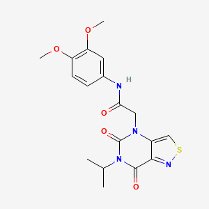 B2921427 N-(3,4-dimethoxyphenyl)-2-(6-isopropyl-5,7-dioxo-6,7-dihydroisothiazolo[4,3-d]pyrimidin-4(5H)-yl)acetamide CAS No. 1251604-11-1