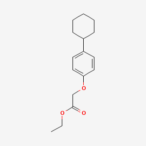 molecular formula C16H22O3 B2921428 Ethyl (4-cyclohexylphenoxy)acetate CAS No. 893764-63-1
