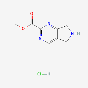methyl 5H,6H,7H-pyrrolo[3,4-d]pyrimidine-2-carboxylate hydrochloride