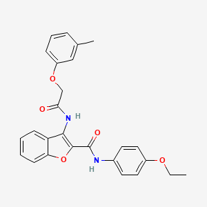 N-(4-ethoxyphenyl)-3-(2-(m-tolyloxy)acetamido)benzofuran-2-carboxamide