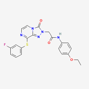 N-(4-ethoxyphenyl)-2-(8-((3-fluorophenyl)thio)-3-oxo-[1,2,4]triazolo[4,3-a]pyrazin-2(3H)-yl)acetamide