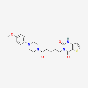 3-{5-[4-(4-methoxyphenyl)piperazin-1-yl]-5-oxopentyl}thieno[3,2-d]pyrimidine-2,4(1H,3H)-dione