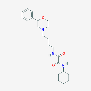 N1-cyclohexyl-N2-(4-(2-phenylmorpholino)butyl)oxalamide