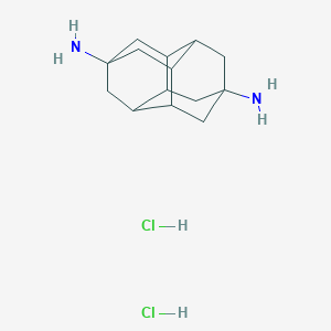 Pentacyclo[7.3.1.14,12.02,7.06,11]tetradecane-4,9-diamine;dihydrochloride