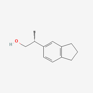 (2R)-2-(2,3-Dihydro-1H-inden-5-yl)propan-1-ol