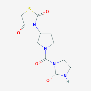 3-(1-(2-Oxoimidazolidine-1-carbonyl)pyrrolidin-3-yl)thiazolidine-2,4-dione