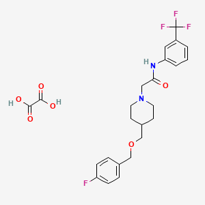 2-(4-(((4-fluorobenzyl)oxy)methyl)piperidin-1-yl)-N-(3-(trifluoromethyl)phenyl)acetamide oxalate