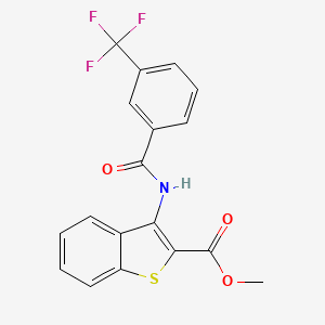 Methyl 3-(3-(trifluoromethyl)benzamido)benzo[b]thiophene-2-carboxylate