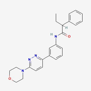 molecular formula C24H26N4O2 B2921619 N-(3-(6-morpholinopyridazin-3-yl)phenyl)-2-phenylbutanamide CAS No. 941945-71-7