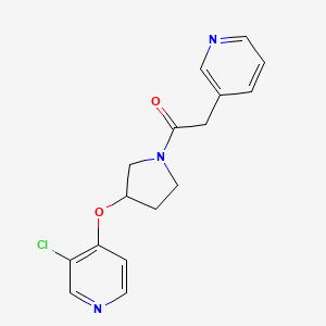 1-(3-((3-Chloropyridin-4-yl)oxy)pyrrolidin-1-yl)-2-(pyridin-3-yl)ethanone