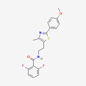2,6-difluoro-N-[2-[2-(4-methoxyphenyl)-4-methyl-1,3-thiazol-5-yl]ethyl]benzamide