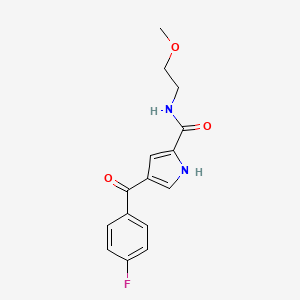 4-(4-fluorobenzoyl)-N-(2-methoxyethyl)-1H-pyrrole-2-carboxamide