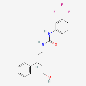 1-(5-Hydroxy-3-phenylpentyl)-3-(3-(trifluoromethyl)phenyl)urea