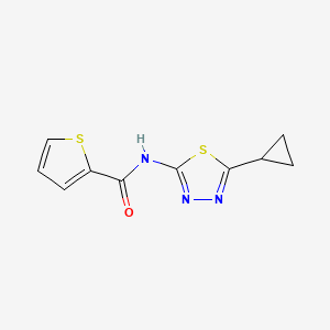 N-(5-cyclopropyl-1,3,4-thiadiazol-2-yl)thiophene-2-carboxamide