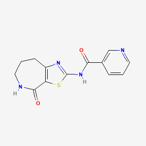 N-(4-oxo-5,6,7,8-tetrahydro-4H-thiazolo[5,4-c]azepin-2-yl)nicotinamide