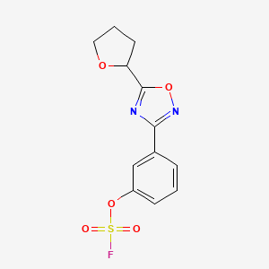 3-(3-Fluorosulfonyloxyphenyl)-5-(oxolan-2-yl)-1,2,4-oxadiazole