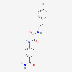 N1-(4-carbamoylphenyl)-N2-(4-chlorophenethyl)oxalamide